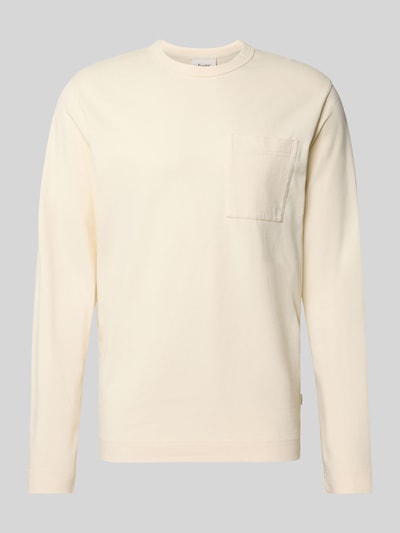 Forét Longsleeve mit Brusttasche Modell 'PLANET' Offwhite 2