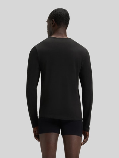 BOSS Regular Fit Langarmshirt aus reiner Baumwolle im 3er-Pack Blau 4