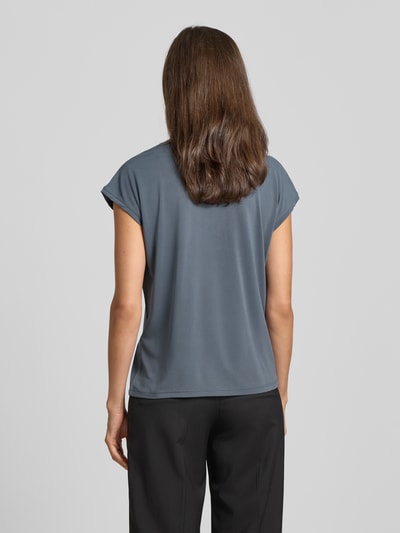 Vero Moda Loose fit T-shirt van modalmix, model 'FILLI' Oceaanblauw - 5