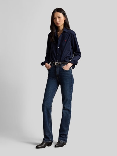 Polo Ralph Lauren Relaxed Fit Hemdbluse aus reiner Baumwolle Dunkelblau 1