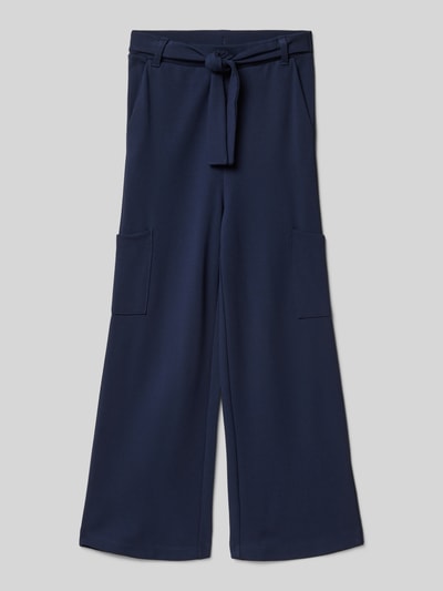s.Oliver RED LABEL Loose Fit Weite Hose aus Viskose-Mix Marine 1