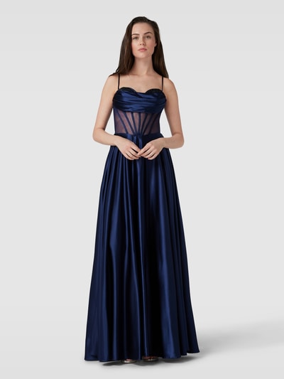 Hey Kyla Abendkleid mit Ziersteinbesatz Dunkelblau 4