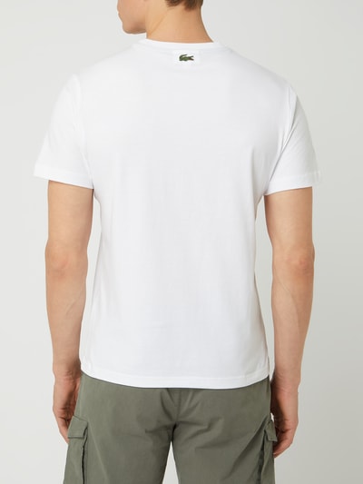 Lacoste Regular Fit T-Shirt mit Logo  Weiss 5