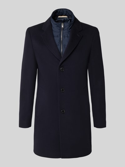 BOSS Slim Fit Mantel aus Woll-Mix Modell 'HYDE' Black 2