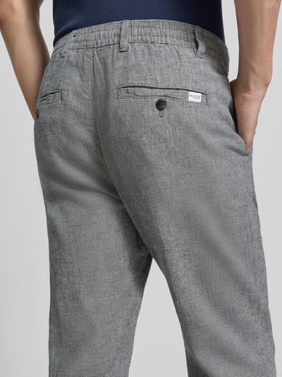 Selected Homme Slim Fit Hose aus Baumwoll-Leinen-Mix Modell 'BRODY' Hellblau 3