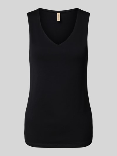 Soyaconcept Trägertop mit V-Ausschnitt Modell 'Marica' Black 2