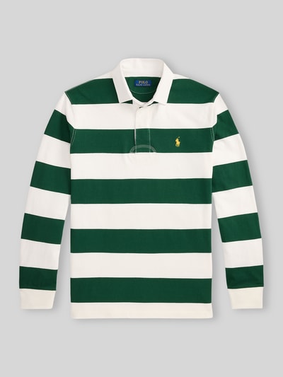 Polo Ralph Lauren Sweatshirt mit Kontrastkragen Dunkelgruen 2