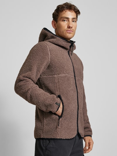 Didriksons Sherpa jacket met ritszakken, model 'BROR' Zand - 3