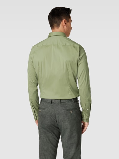 JOOP! Slim Fit Business-Hemd mit Kentkragen Khaki 5