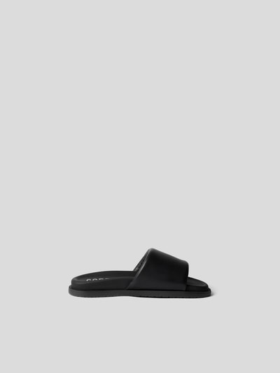 Copenhagen Slides mit Label-Details Black 4