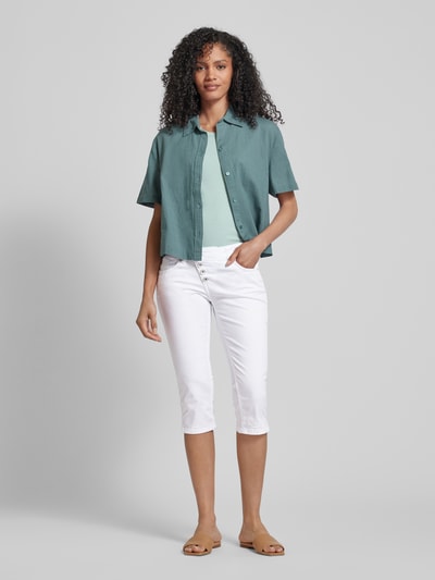 Buena Vista Spodnie capri w jednolitym kolorze model ‘Malibu’ Biały 1