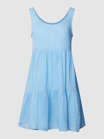 ICHI Minikleid im Stufen-Look Modell 'Foxa' Bleu 2