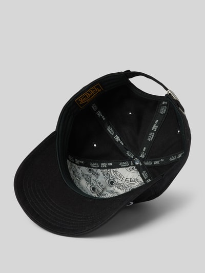 Von Dutch Trucker-pet met labelpatch, model 'UNSTRUCTURED' Zwart - 2