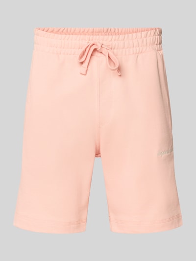Produktfoto, Sweatshorts mit Stitching Modell 'KARL' von Jack & Jones in Hellrosa, Baumwoll-Mix, elastischer Bund, Regular Fit, glatte Oberfläche