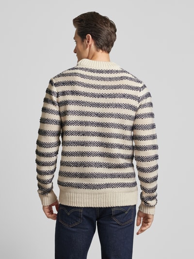 Casual Friday Gebreide pullover met turtleneck, model 'Karl' Offwhite - 5