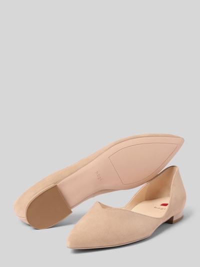 Högl Slipper mit Label-Detail Modell 'POINTED' Taupe 4