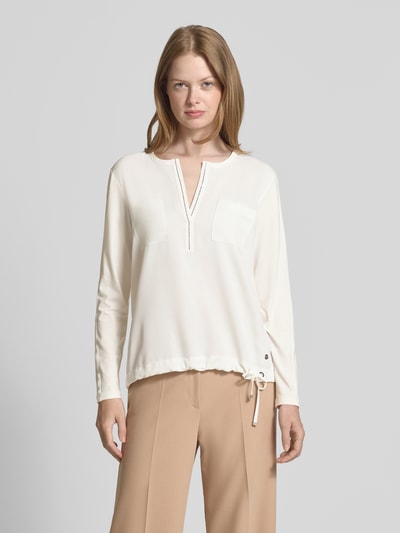monari Blusenshirt mit V-Ausschnitt Offwhite 4