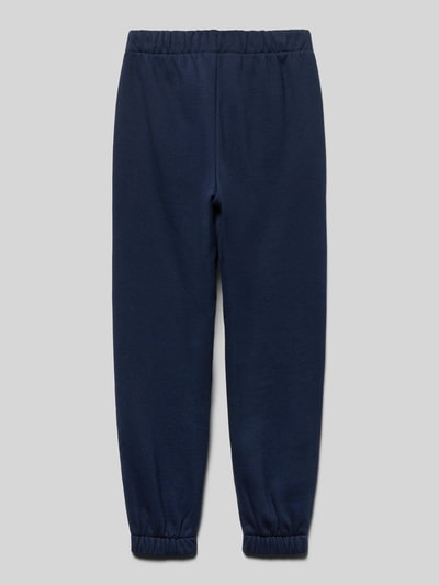 Produktfoto, Sweatpants mit Logo und elastischem Bund von GAP aus Baumwoll-Mix in Dunkelblau, Regular Fit, glatte Struktur, Kindergröße 116
