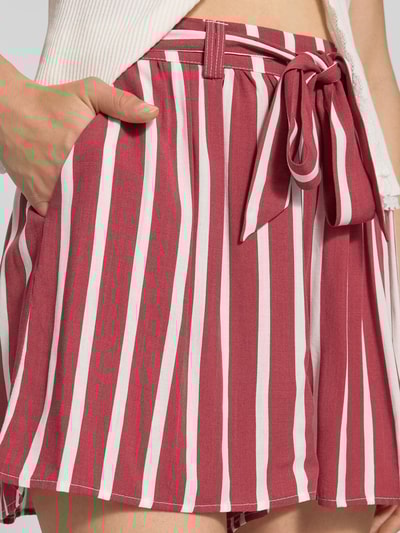 Only Loose Fit Shorts aus reiner Viskose Modell 'PRIME JASMIN' Rostrot 3