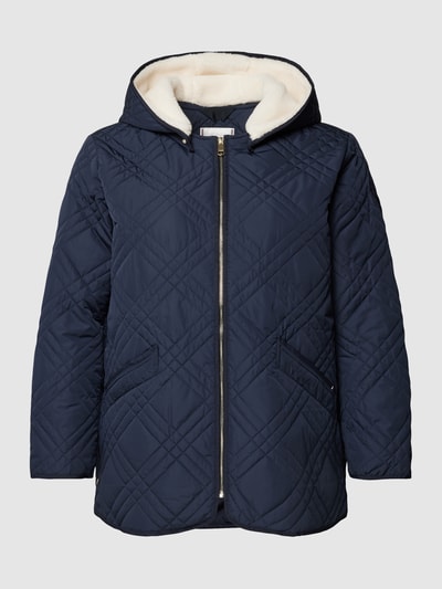 Tommy Hilfiger Curve PLUS SIZE Steppjacke mit Teddyfutter Marineblau 2