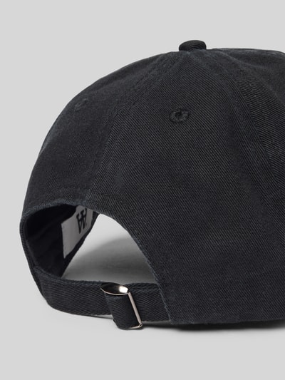 Wood Wood Base Cap mit Logo-Stitching Modell 'Eli' Black 3