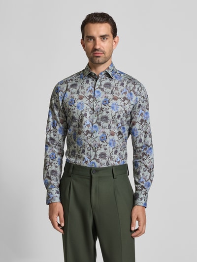 OLYMP Modern Fit Businesshemd mit Kentkragen Gruen 4