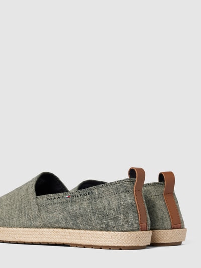 Tommy Hilfiger Mokasyny z gumowymi wstawkami model ‘ESPADRILLE’ Czarny 3