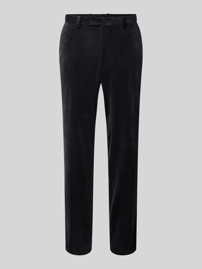MCNEAL Slim fit stoffen broek van fluweel Zwart - 2