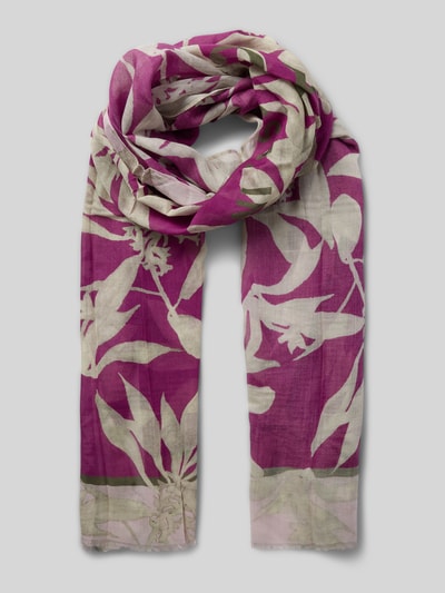 Marc O'Polo Schal mit Allover-Muster Fuchsia 1