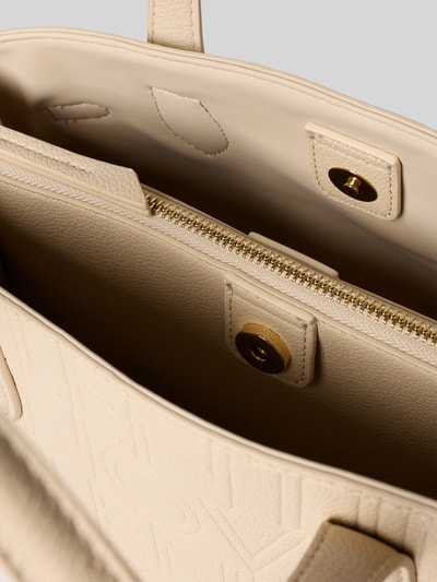 VALENTINO BAGS Torebka ze wzorem z logo model ‘PANSY’ Écru 4