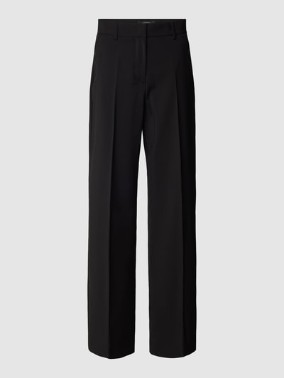 Weekend Max Mara Stoffhose aus Schurwolle mit Bügelfalten Modell 'VISIVO' Black 2