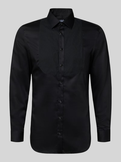 Jake*s Slim Fit Businesshemd aus Baumwolle Black 2