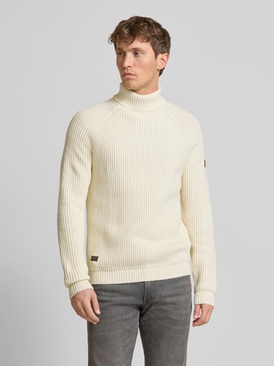 camel active Strickpullover mit Label-Detail Offwhite 4