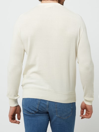 Baldessarini Pullover aus Baumwolle  Offwhite 5