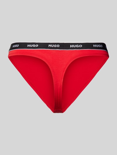 HUGO String mit elastischem Label-Bund Modell 'Carousel' Rot 3