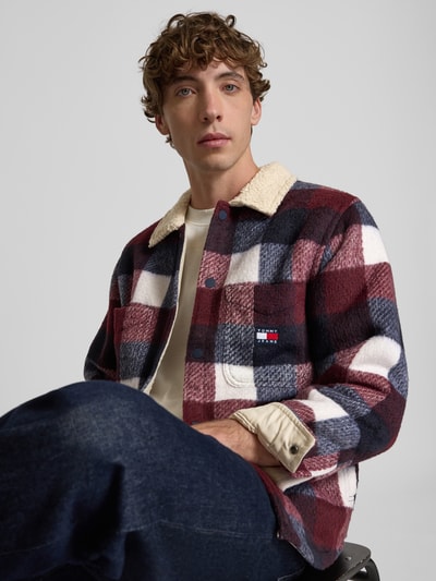 Tommy Jeans Oversized overhemdjack met teddyfleece  Marineblauw - 3