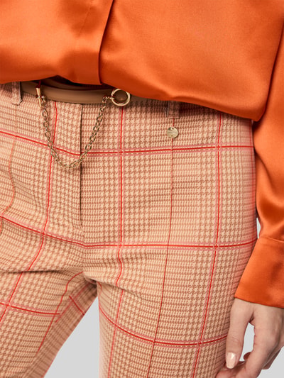 Marc Cain Smalle broek met kettingdetail Camel - 3