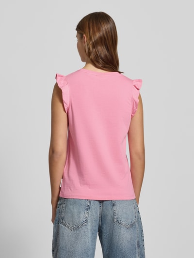 Marc O'Polo Denim Tanktop mit Volantärmel Pink 5
