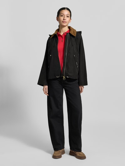 Barbour Kurtka funkcjonalna z wodoodpornego materiału o kroju regular fit model 'WEAVER' Czarny 1