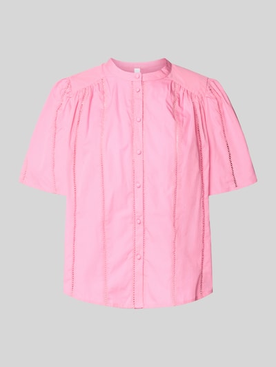 YAS Bluzka o kroju regular fit ze stójką model ‘GUNIA’ Mocnoróżowy 2