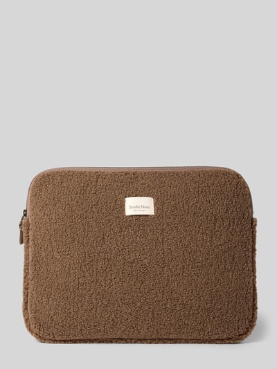 STUDIO NOOS Laptoptasche aus Teddyfell Modell 'Teddy' Mittelbraun 1