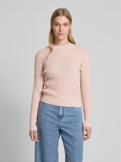 Apricot Strickpullover mit Rundhalsausschnitt Rose 4