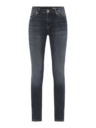 Review Jeansy o kroju Skinny Fit z dodatkiem streczu  Ciemnoniebieski 2