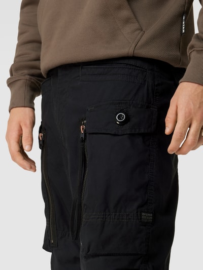 G-Star Raw Relaxed fit cargobroek met strookzakken Zwart - 3