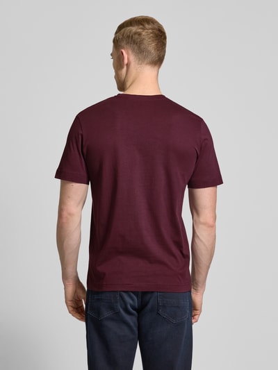 Tom Tailor Regular fit T-shirt van puur katoen Bordeaux - 5