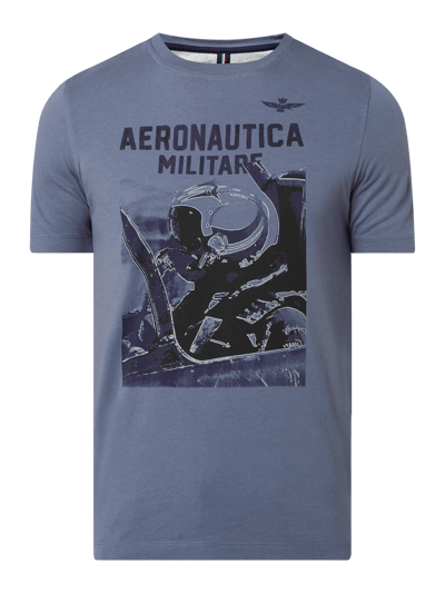 Aeronautica Militare T-shirt z nadrukiem Grafitowy 2