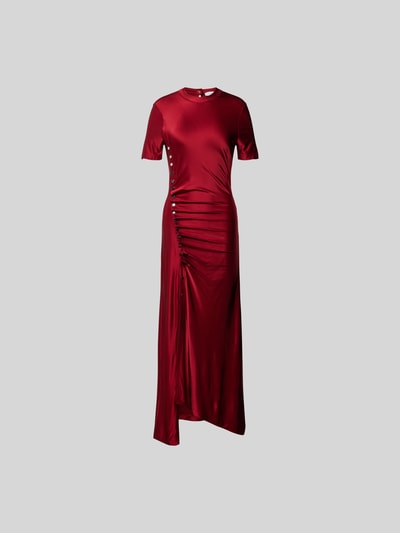 Rabanne Maxikleid mit Raffungen Rot 2