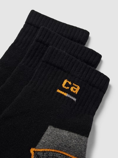 camano Socken mit Label-Print im 3er-Pack Black 2