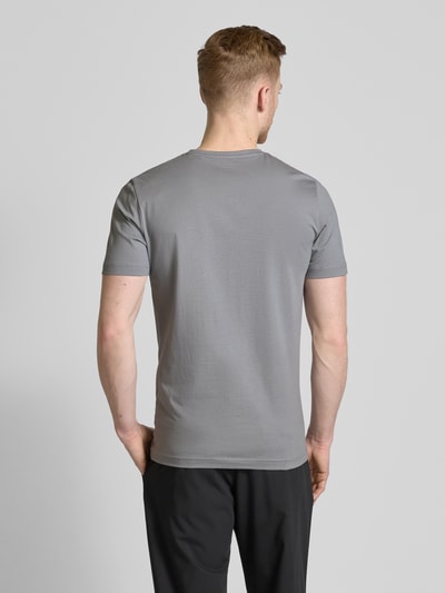 Christian Berg Men T-shirt met V-hals Steengrijs - 5