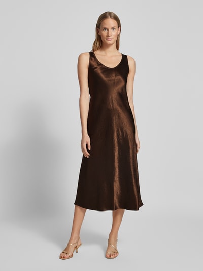 MaxMara Leisure Cocktailkleid mit Teilungsnähten Modell 'TALETE' Hellbraun 4